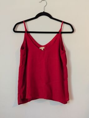 Casual Red Spaghetti Strap Cami